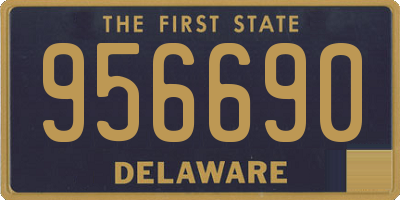 DE license plate 956690