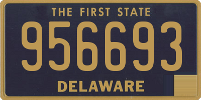 DE license plate 956693