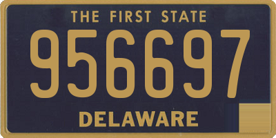 DE license plate 956697