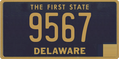 DE license plate 9567