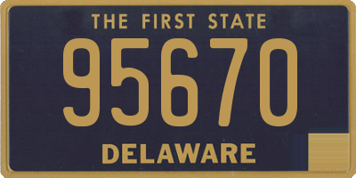 DE license plate 95670