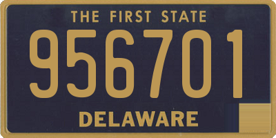 DE license plate 956701