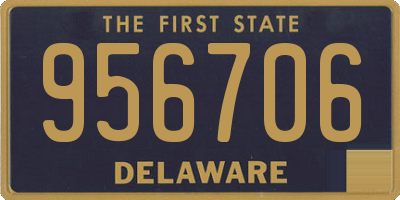 DE license plate 956706