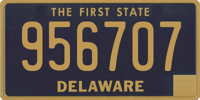 DE license plate 956707