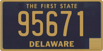 DE license plate 95671