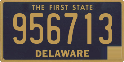 DE license plate 956713