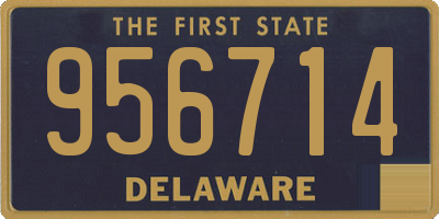 DE license plate 956714