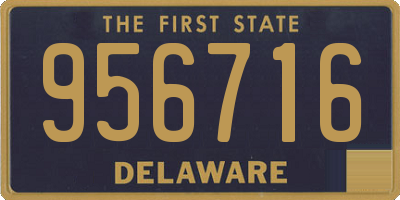 DE license plate 956716