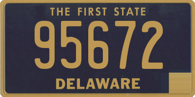 DE license plate 95672