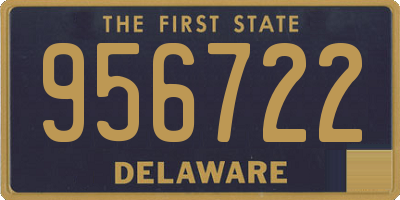 DE license plate 956722