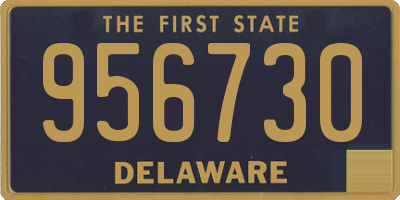 DE license plate 956730