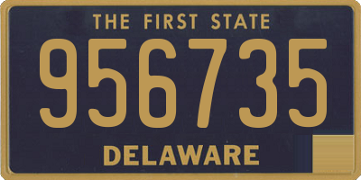 DE license plate 956735
