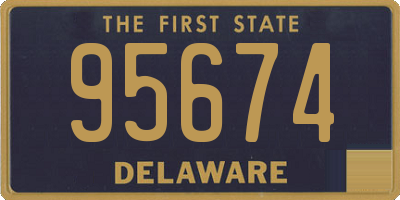 DE license plate 95674