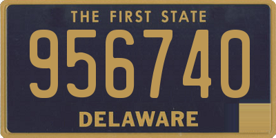 DE license plate 956740