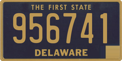 DE license plate 956741