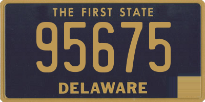 DE license plate 95675