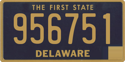 DE license plate 956751