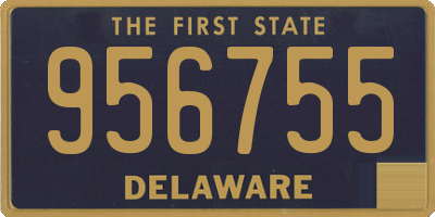 DE license plate 956755