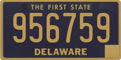 DE license plate 956759