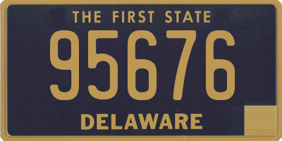 DE license plate 95676