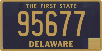 DE license plate 95677