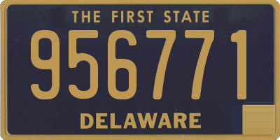 DE license plate 956771