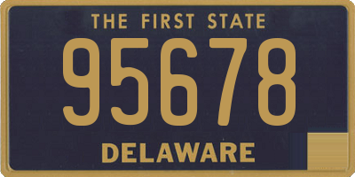 DE license plate 95678