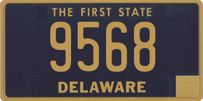 DE license plate 9568