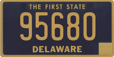 DE license plate 95680