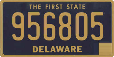 DE license plate 956805