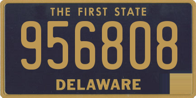 DE license plate 956808