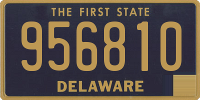 DE license plate 956810