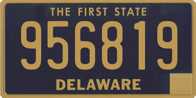 DE license plate 956819