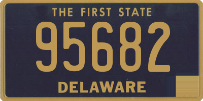 DE license plate 95682