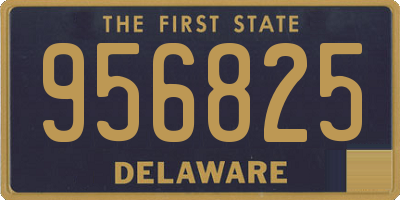 DE license plate 956825