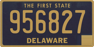 DE license plate 956827