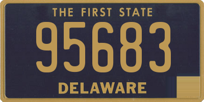 DE license plate 95683