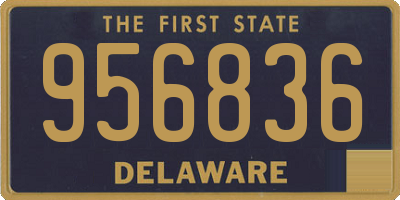 DE license plate 956836