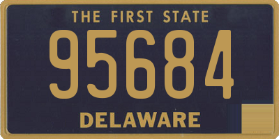 DE license plate 95684