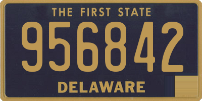 DE license plate 956842