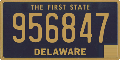 DE license plate 956847