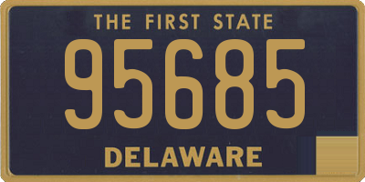 DE license plate 95685