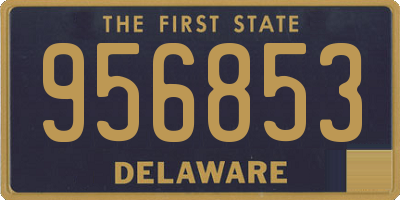 DE license plate 956853