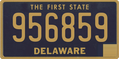 DE license plate 956859