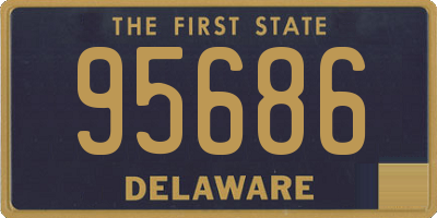 DE license plate 95686