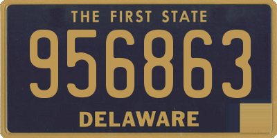 DE license plate 956863