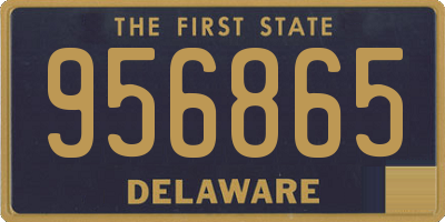 DE license plate 956865