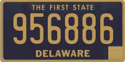 DE license plate 956886