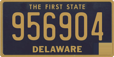 DE license plate 956904