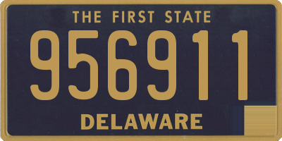 DE license plate 956911